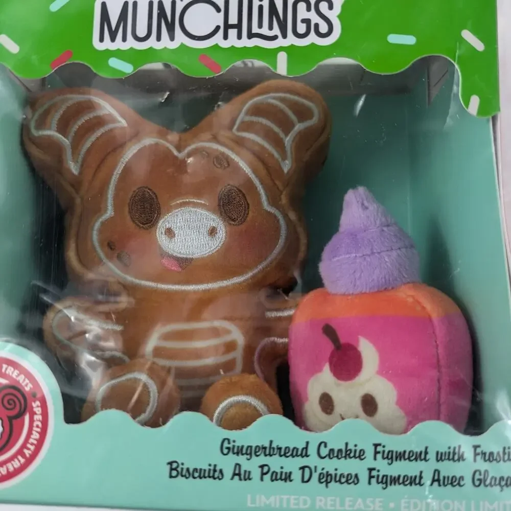 Disney Munchlings Figment Gingerbread Cookie w/ Frosting Specialty Treats Plush